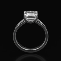 2.62 Ct. Sapphire Ring, 14K White Gold 3