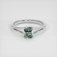 1.15 Ct. Sapphire Ring, 14K White Gold 1