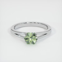 0.89 Ct. Sapphire Ring, 14K White Gold 1