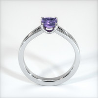 0.80 Ct. Purple Sapphire Ring, 14K White Gold 3