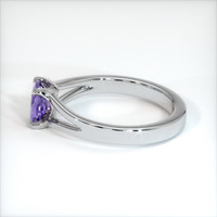 0.80 Ct. Purple Sapphire Ring, 14K White Gold 4