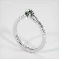 0.43 Ct. Sapphire Ring, 14K White Gold 2