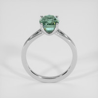 4.50 Ct. Bluish Green Sapphire Ring, 14K White Gold 3