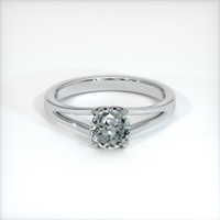 0.75 Ct. Sapphire Ring, 14K White Gold 1