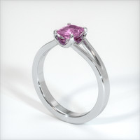 0.74 Ct. Sapphire Ring, 14K White Gold 2
