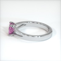 0.74 Ct. Sapphire Ring, 14K White Gold 4