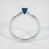 0.40 Ct. Sapphire Ring, 18K White Gold 3