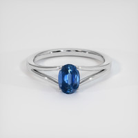 1.17 Ct. Sapphire Ring, 18K White Gold 1