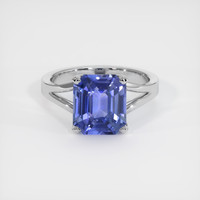 4.09 Ct. Color Change Sapphire Ring, 18K White Gold 1