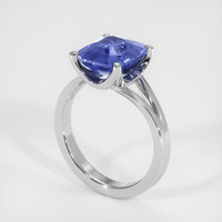 4.09 Ct. Color Change Sapphire Ring, 18K White Gold 2