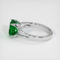 2.46 Ct. Emerald Ring, 18K White Gold 4