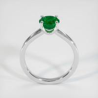 0.95 Ct. Emerald Ring, 18K White Gold 3