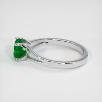 0.95 Ct. Emerald Ring, 18K White Gold 4
