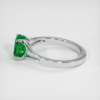 1.21 Ct. Emerald Ring, 18K White Gold 4