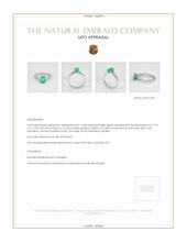 Emerald Ring 0.91 Ct. 18K White Gold Appraisal