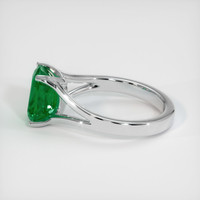 2.71 Ct. Emerald Ring, 18K White Gold 4