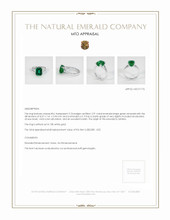 Emerald Ring 2.91 Ct. 18K White Gold Appraisal