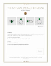 Emerald Ring 1.84 Ct. 18K White Gold Appraisal