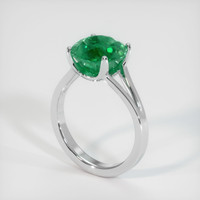 3.36 Ct. Emerald Ring, 18K White Gold 2