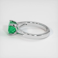 1.65 Ct. Emerald Ring, 18K White Gold 4