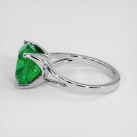 5.23 Ct. Emerald Ring, 18K White Gold 4