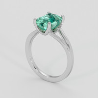 2.07 Ct. Emerald Ring, 18K White Gold 2