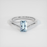 1.34 Ct. Gemstone Ring, 18K White Gold 1