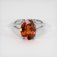 5.16 Ct. Gemstone Ring, 18K White Gold 1