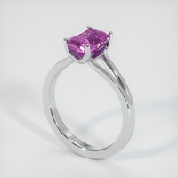 2.30 Ct. Sapphire Ring, 18K White Gold 2