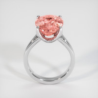 9.05 Ct. Padparadscha Sapphire Ring, 18K White Gold 3