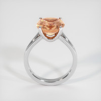 5.19 Ct. Padparadscha Sapphire Ring, 18K White Gold 3