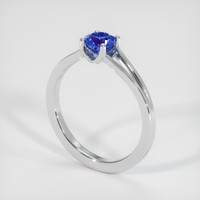 1.18 Ct. Sapphire Ring, 18K White Gold 2