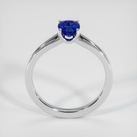 0.77 Ct. Blue Sapphire Ring, 18K White Gold 3