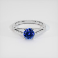 1.12 Ct. Sapphire Ring, 18K White Gold 1