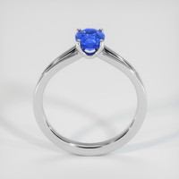 0.92 Ct. Blue Sapphire Ring, 18K White Gold 3