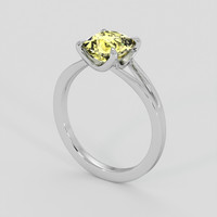 2.30 Ct. Yellow Sapphire Ring, 18K White Gold 2