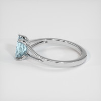 1.06 Ct. Sapphire Ring, 18K White Gold 4