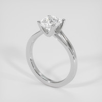 1.99 Ct. White Sapphire Ring, 18K White Gold 2