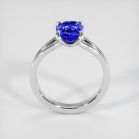 2.75 Ct. Blue Sapphire Ring, 18K White Gold 3