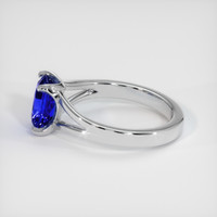 2.75 Ct. Sapphire Ring, 18K White Gold 4
