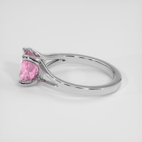 2.28 Ct. Purplish Pink Sapphire Ring, 18K White Gold 4