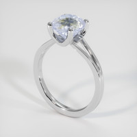 3.67 Ct. Bi Color Sapphire Ring, 18K White Gold 2