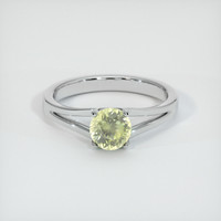 1.34 Ct. Sapphire Ring, 18K White Gold 1