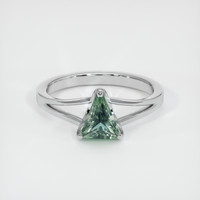 0.93 Ct. Sapphire Ring, 18K White Gold 1