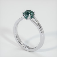 1.53 Ct. Sapphire Ring, 18K White Gold 2