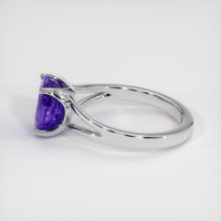 4.16 Ct. Color Change Sapphire Ring, 18K White Gold 4