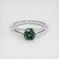 1.66 Ct. Sapphire Ring, 18K White Gold 1