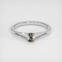 0.43 Ct. Sapphire Ring, 18K White Gold 1