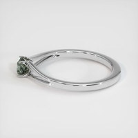 0.43 Ct. Sapphire Ring, 18K White Gold 4
