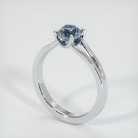 1.35 Ct. Sapphire Ring, 18K White Gold 2